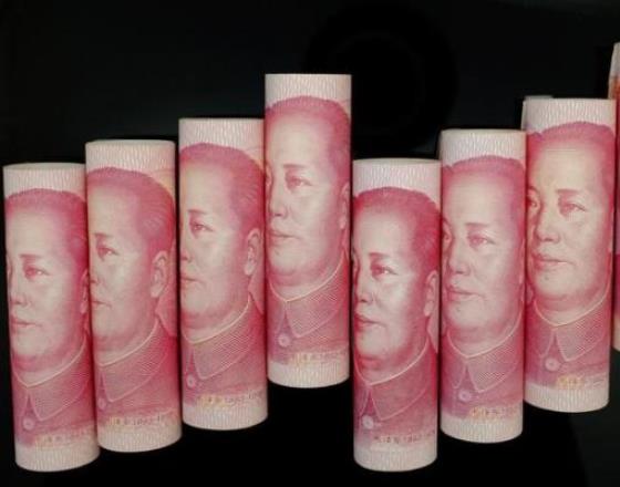 China's offshore yuan touches four-month low as stocks slump
