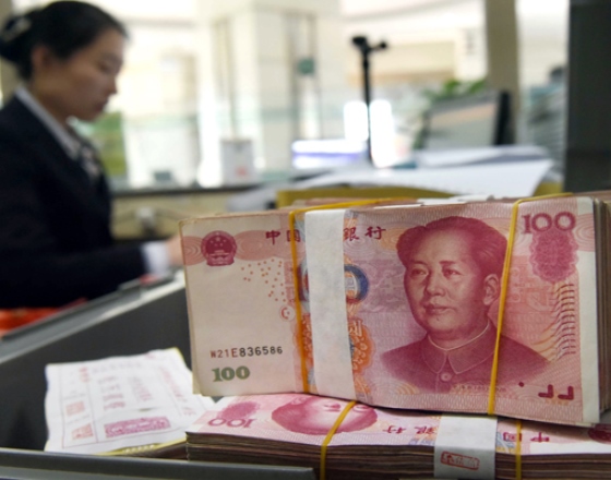 CHINA'S YUAN FIRMS, CENTRAL BANK SUSPECTED OF INTERVENING OFFSHORE